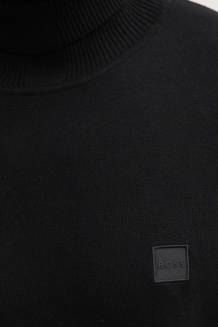 Sweter z domieszką kaszmiru Akiro_S BOSS Orange czarny 50527573