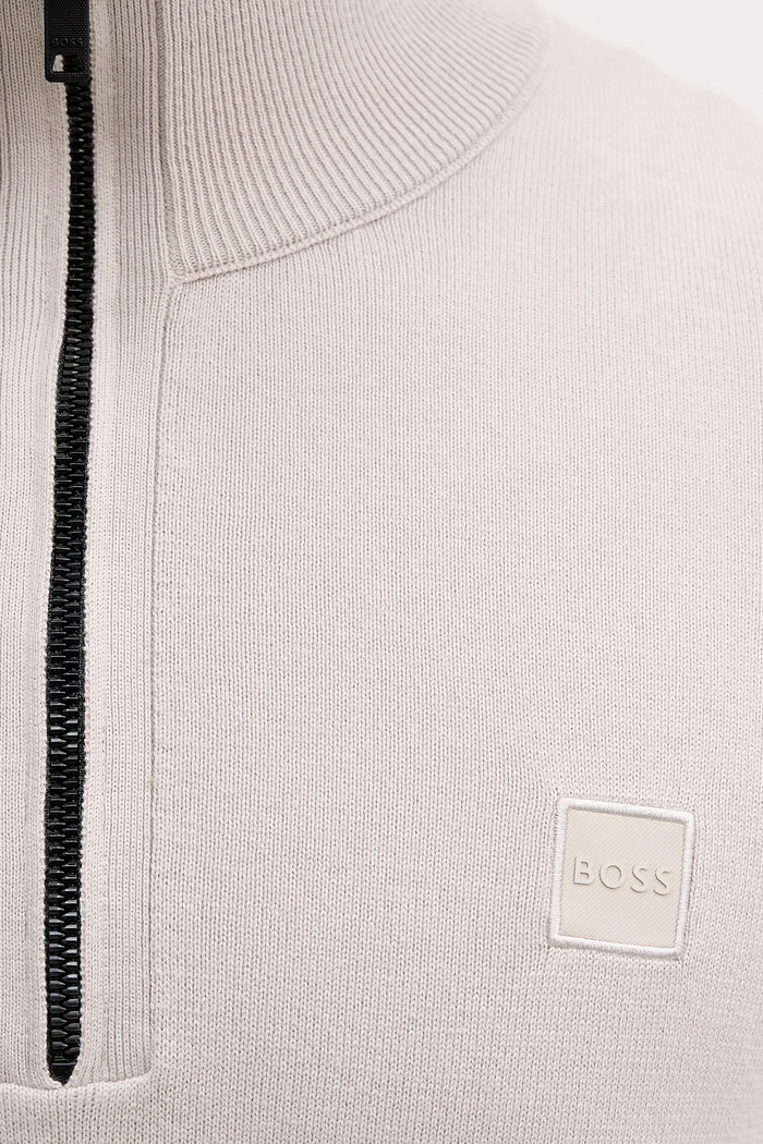 BOSS Orange gyapjúkeverék pulóver Kanobix_S 50527585 bézs