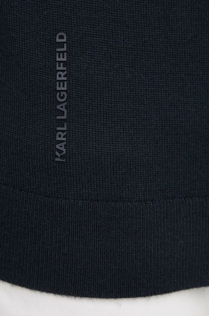 Karl Lagerfeld sweter wełniany 544399.655013 granatowy