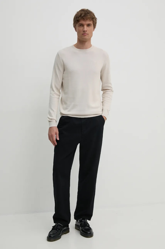 Bavlněný svetr Karl Lagerfeld 544301.655029 béžová AW24