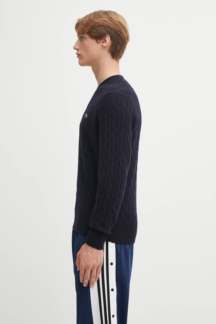 Lacoste Шерстяной свитер Lacoste AH2924 тёмно-синий AW25