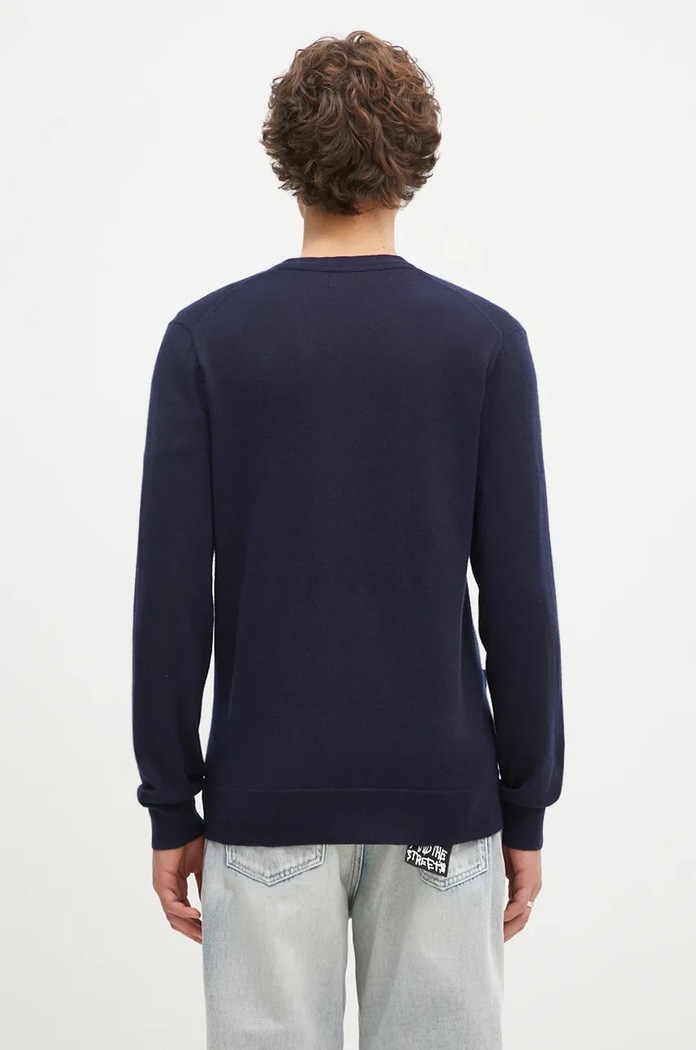 Oblečenie Vlnený kardigán Polo Ralph Lauren RWS-Longsleeve 710946144 tmavomodrá