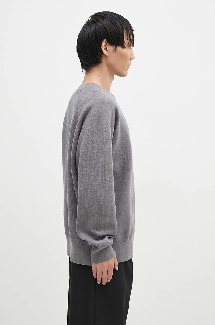 Y-3 woolen jumper 3-S Knit Crew gray JD9842