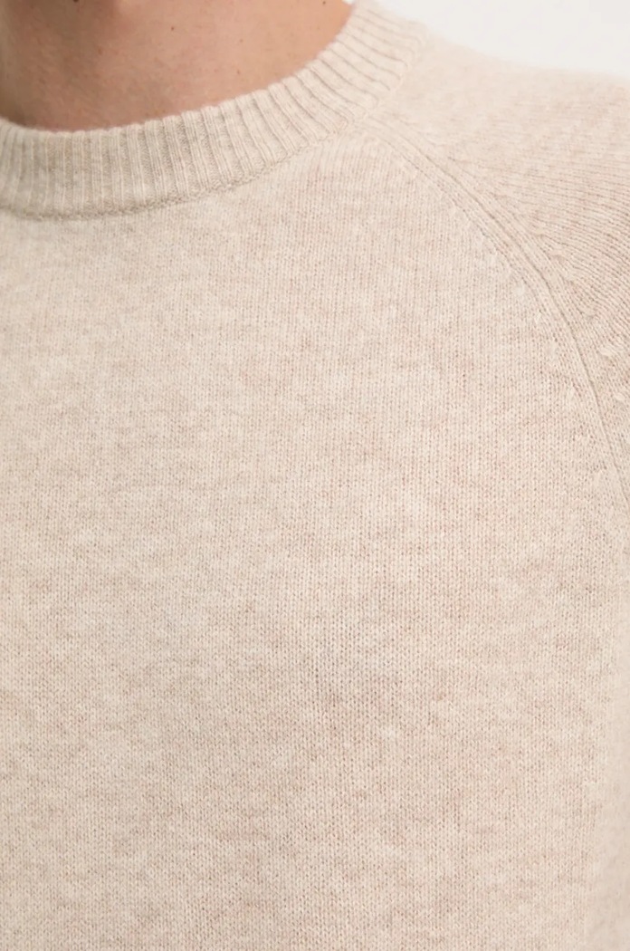 Вълнен пуловер Calvin Klein K10K113388 бежов