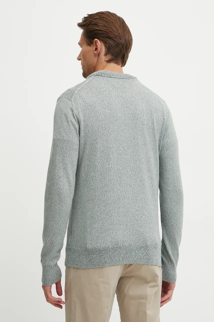 Ρούχα Βαμβακερό πουλόβερ Calvin Klein K10K113419 πράσινο