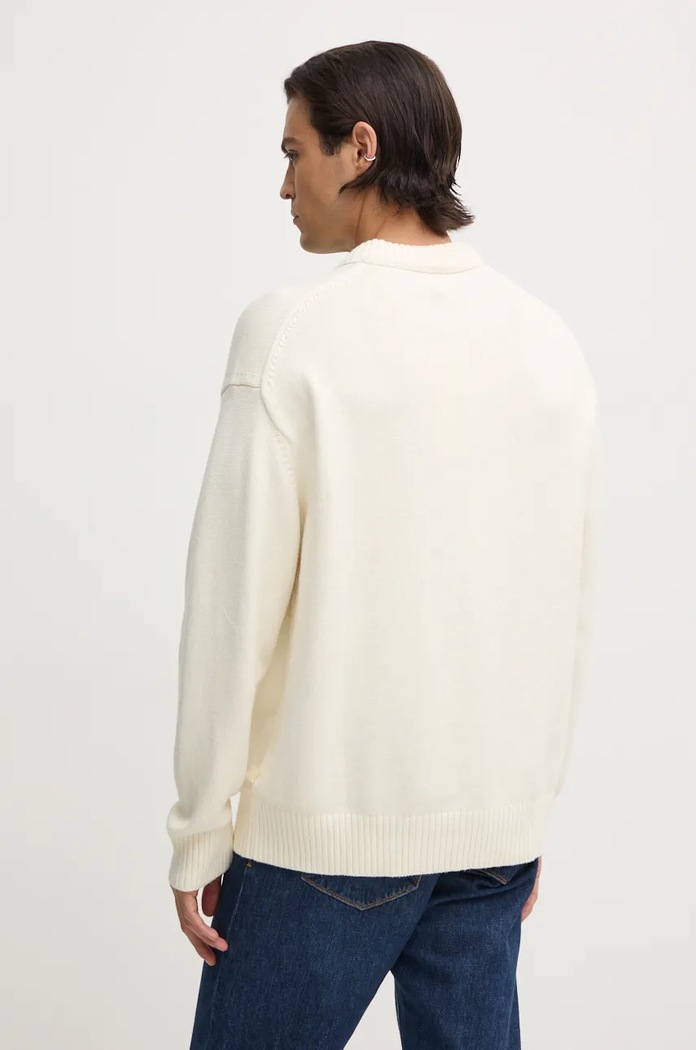 Дрехи Пуловер с вълна Calvin Klein Jeans J30J326195 бежов