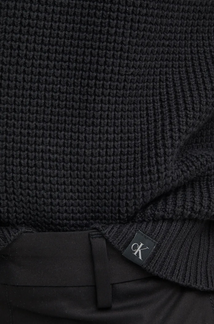 Bavlnený sveter Calvin Klein Jeans J30J326200 čierna