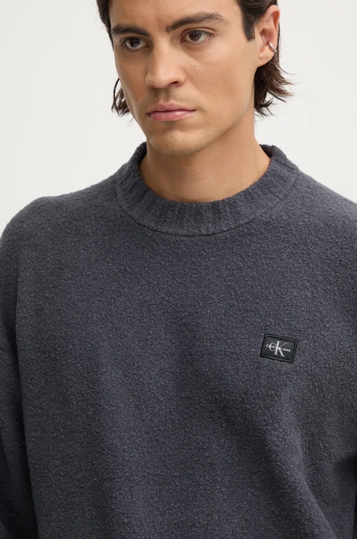Calvin Klein Jeans sweter szary J30J326202