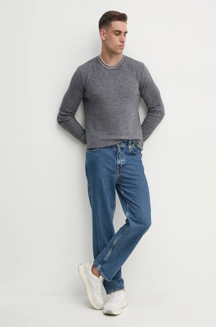 Guess sweter z domieszką wełny EARLE M4BR04.Z3H82 granatowy AW24