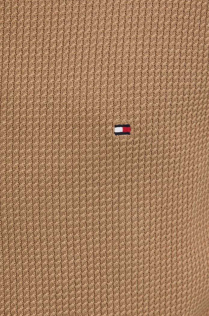 Βαμβακερό πουλόβερ Tommy Hilfiger MW0MW36525 μπεζ