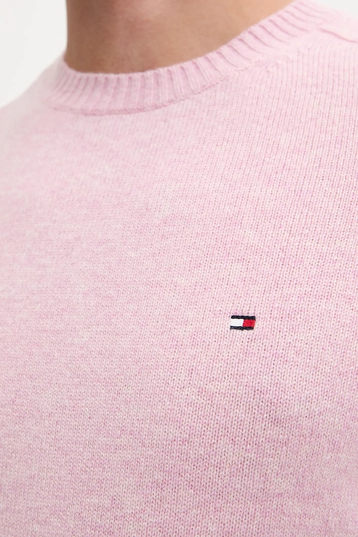 Πουλόβερ Tommy Hilfiger MW0MW36535 ροζ