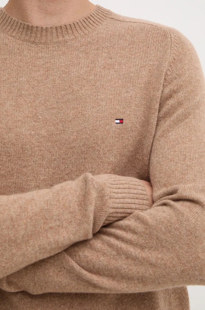 Pulover Tommy Hilfiger MW0MW36535 bež