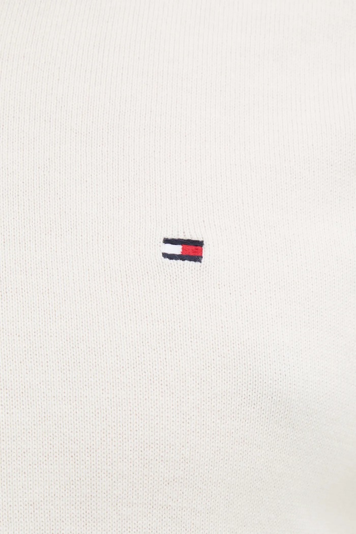 Tommy Hilfiger pulover moški bombažen MW0MW14745 bež
