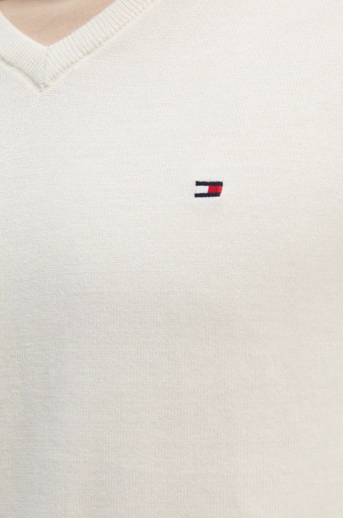 Tommy Hilfiger sveter pánsky bavlnený MW0MW14745 béžová