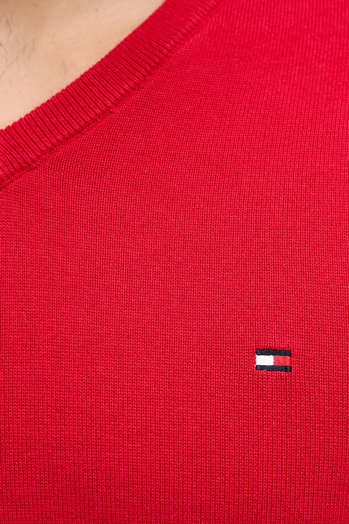 Tommy Hilfiger pulover moški bombažen MW0MW14745 rdeča