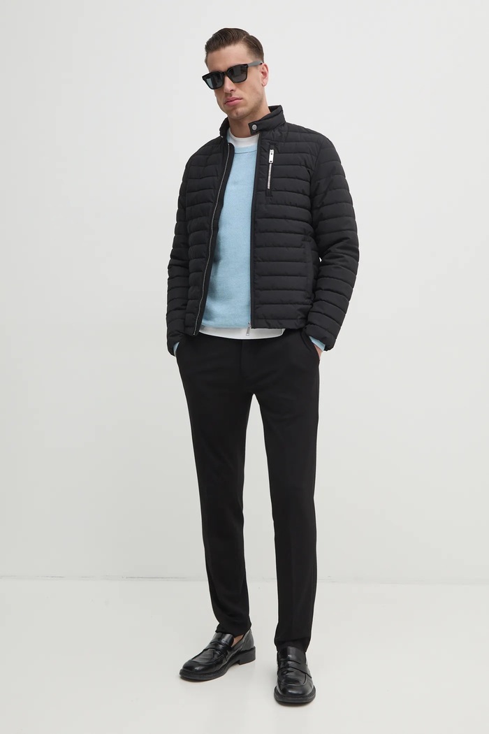 Tommy Hilfiger πουλόβερ ανδρικό βαμβακερό MW0MW36347 μπλε SS26