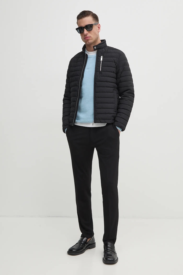Tommy Hilfiger πουλόβερ ανδρικό βαμβακερό MW0MW36347 μπλε SS26