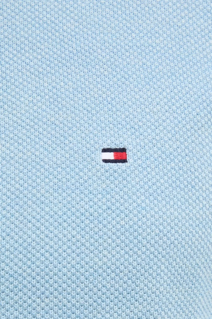 Tommy Hilfiger πουλόβερ ανδρικό βαμβακερό MW0MW36347 μπλε