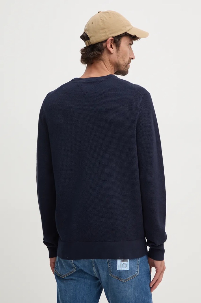Odzież Tommy Hilfiger sweter męski bawełniany MW0MW36347 granatowy
