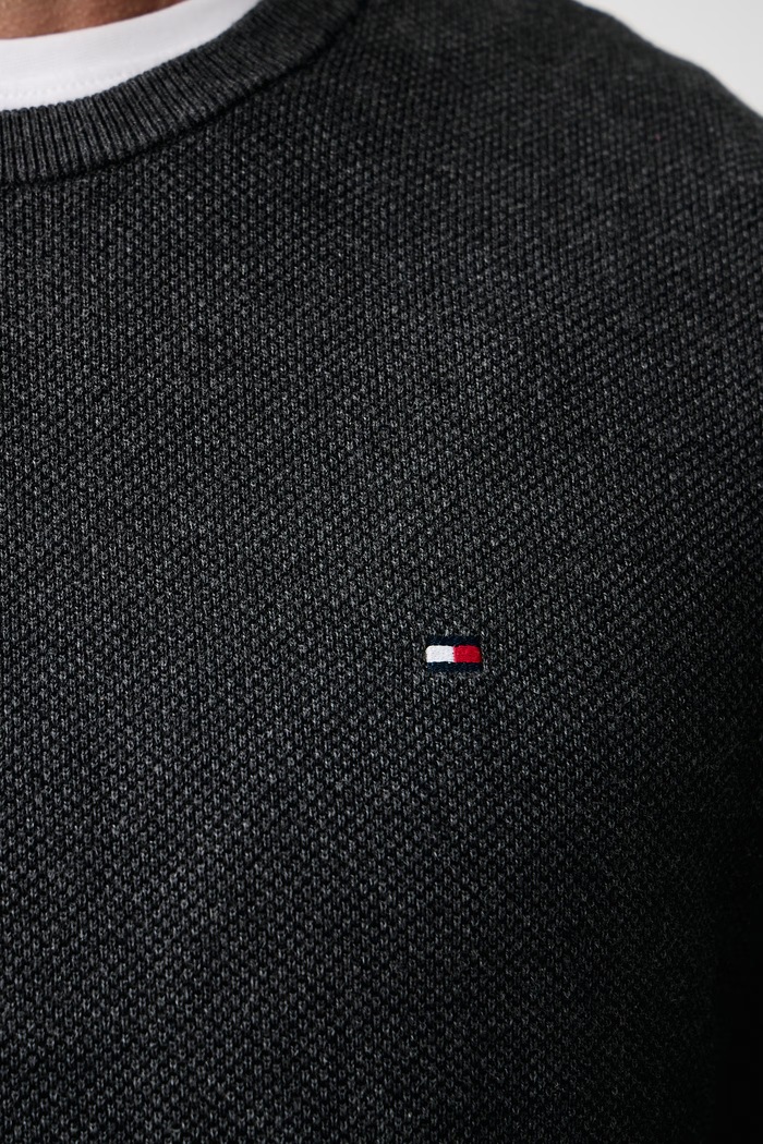 Svetr pánský bavlněný Tommy Hilfiger šedá MW0MW36347