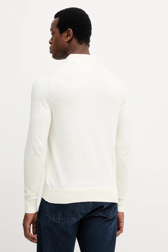 Odzież Tommy Hilfiger sweter z domieszką kaszmiru MW0MW36519 beżowy