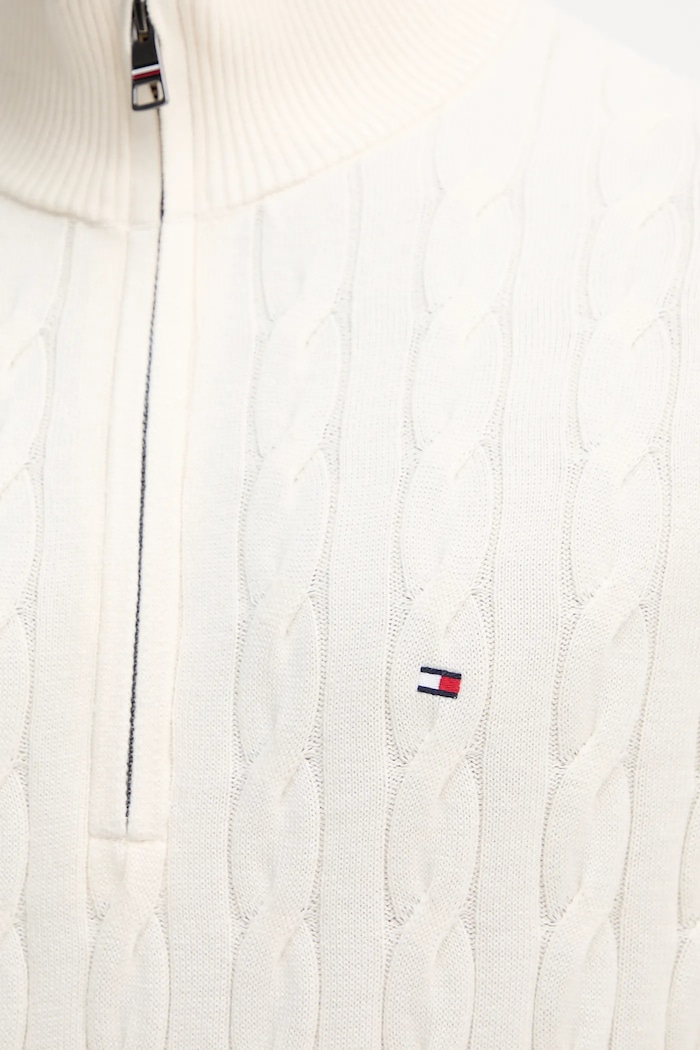 Tommy Hilfiger pulover de bumbac MW0MW36532 bej
