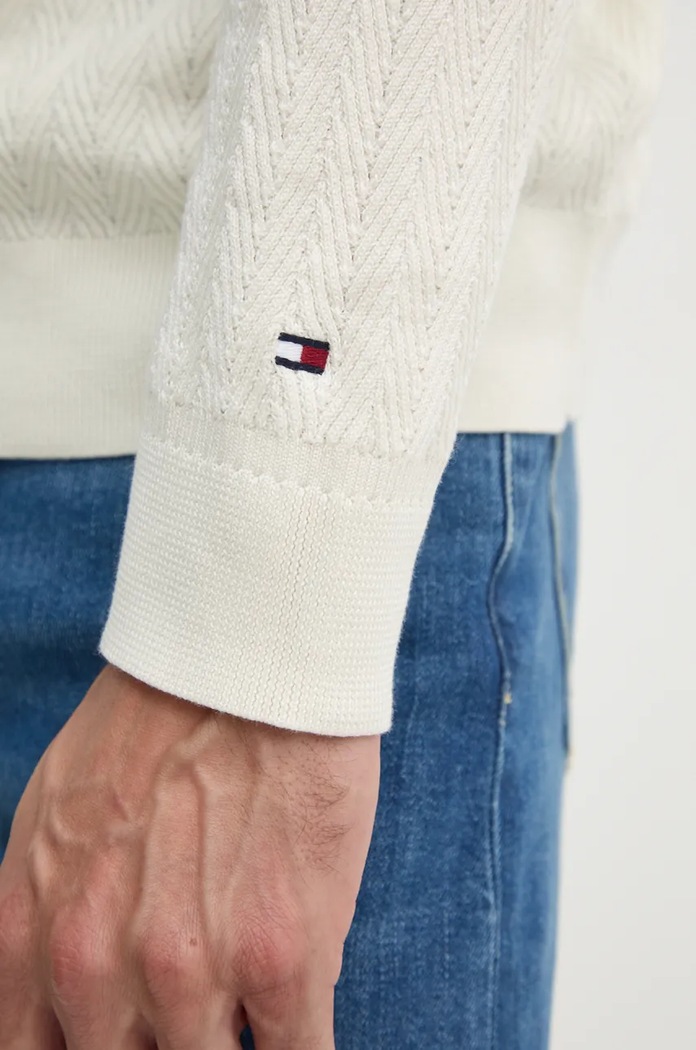 Sveter Tommy Hilfiger MW0MW36720 béžová