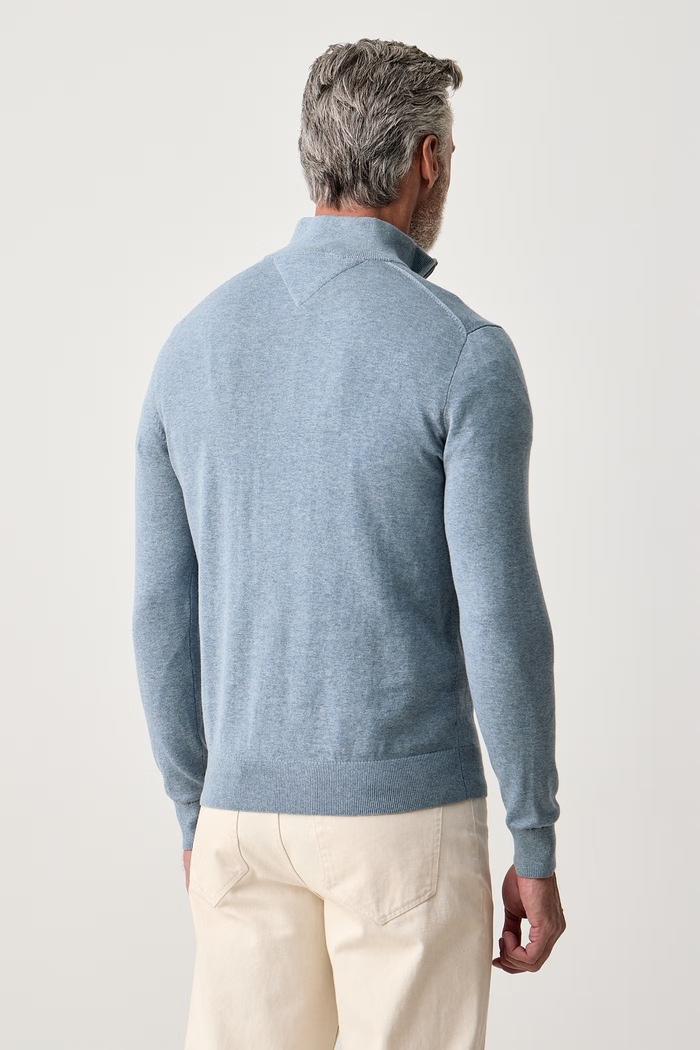 Odzież Tommy Hilfiger Sweter męski bawełniany MW0MW37331 niebieski