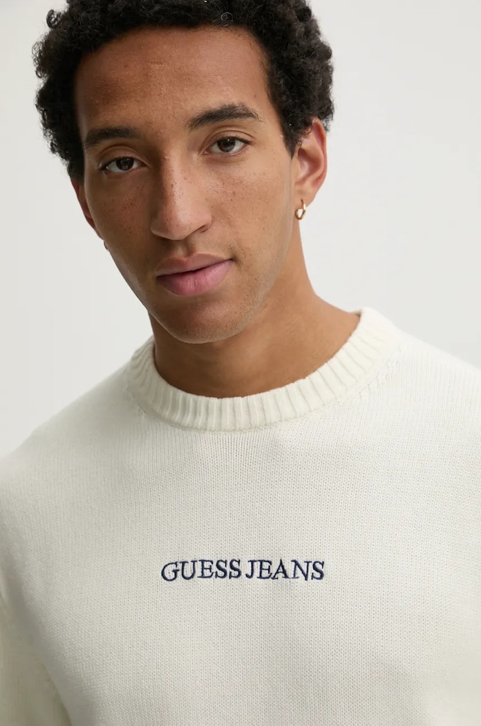 Bavlnený sveter Guess Jeans M4BR31.Z3HM1 béžová