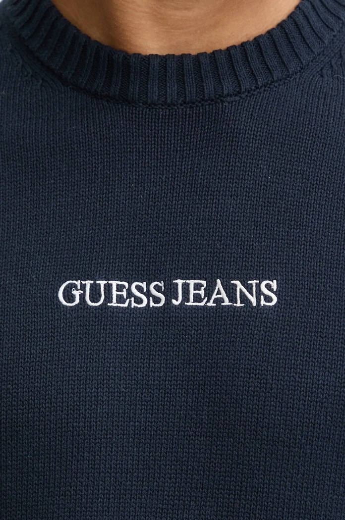 Бавовняний светр Guess Jeans M4BR31.Z3HM1 темно-синій