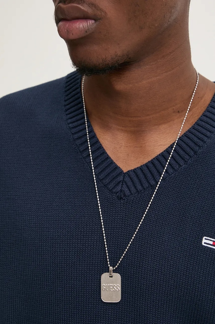 Bavlněný svetr Tommy Jeans DM0DM19429 námořnická modř