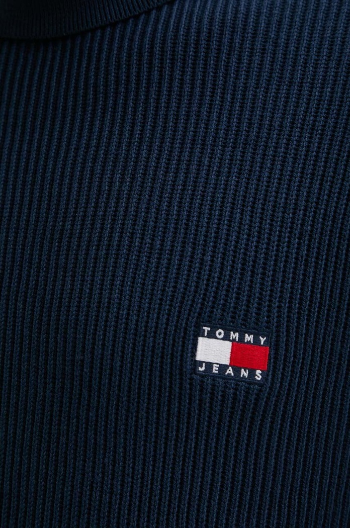 Tommy Jeans sweter z domieszką wełny DM0DM19434 granatowy