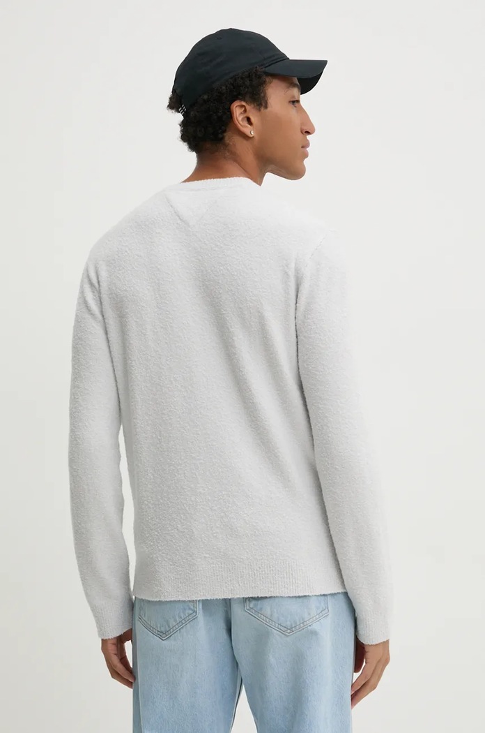 Oblečení Svetr z vlněné směsi Tommy Jeans DM0DM19439 šedá