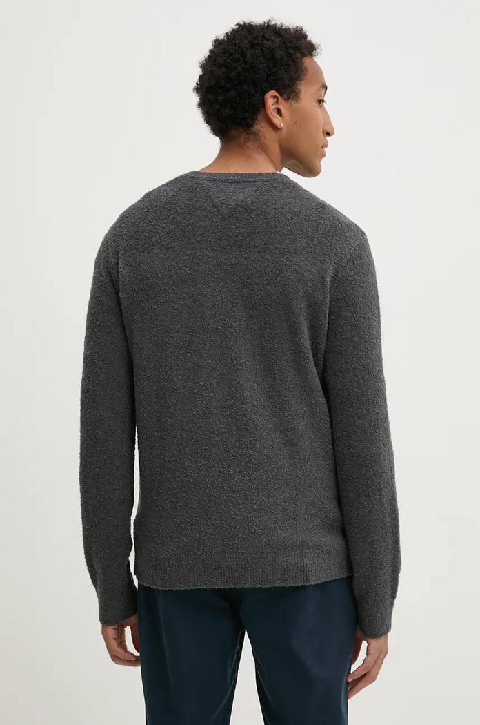 Oblečení Svetr z vlněné směsi Tommy Jeans DM0DM19439 šedá
