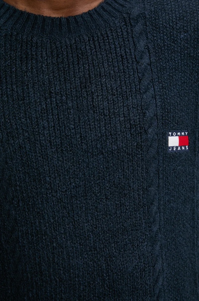 Tommy Jeans sweter DM0DM19440 granatowy