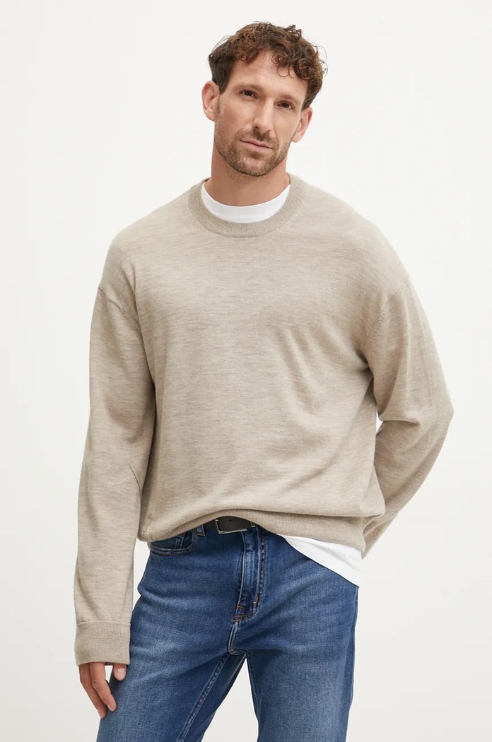 Vlněný svetr ZADIG&VOLTAIRE KMSW00713 béžová AW24