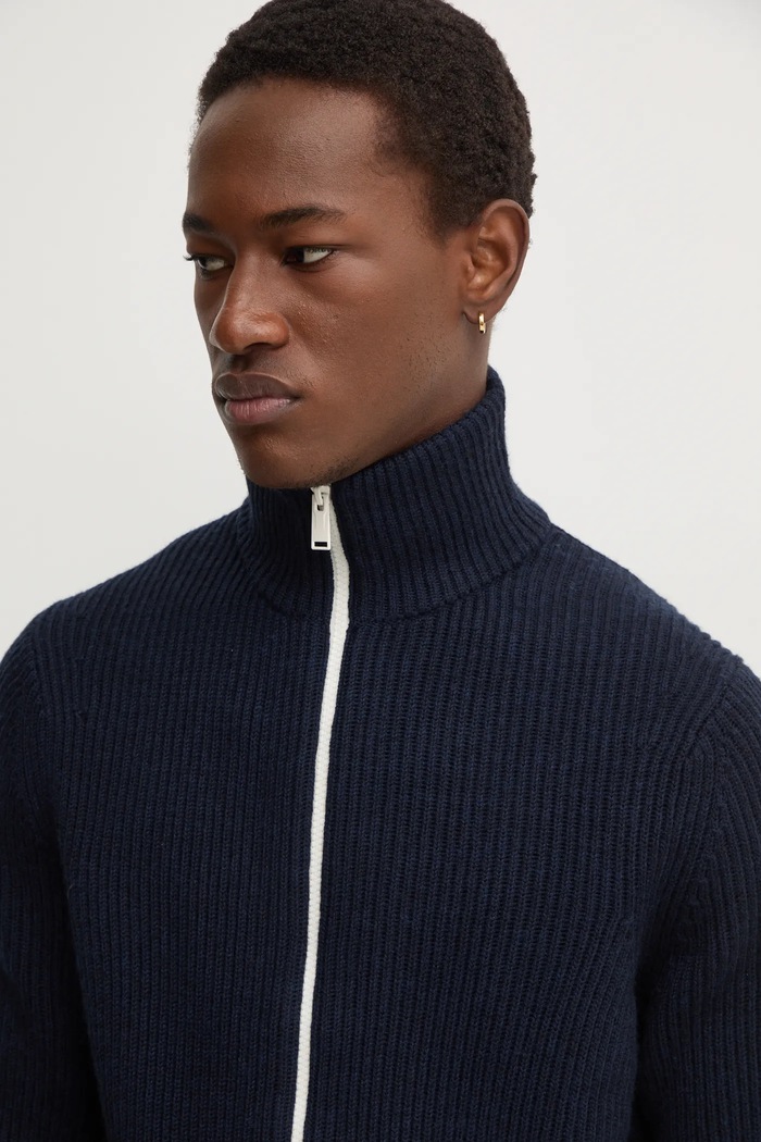 ZADIG&VOLTAIRE kardigan wełniany granatowy KMCA00226