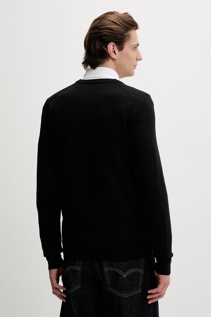 Oblačila Jopica z volno Fred Perry Classic Cardigan K9551.198 črna