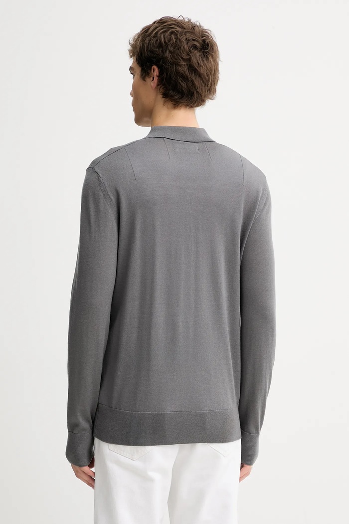 Odzież AllSaints sweter wełniany MODE MERINO M085KB szary