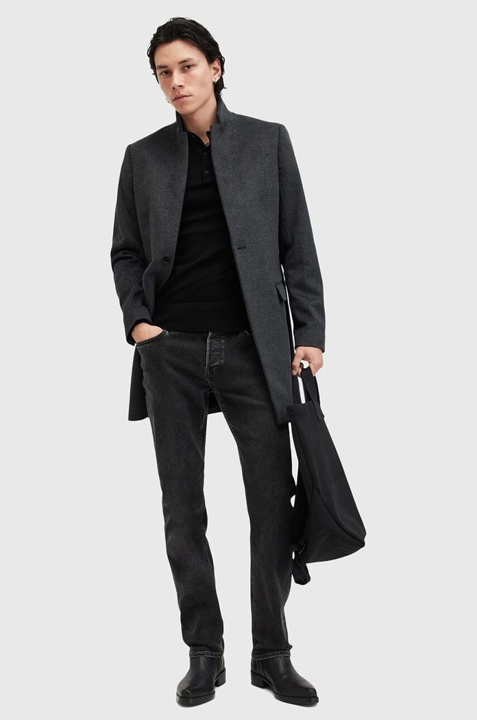 Vlnený sveter AllSaints MODE MERINO M085KB