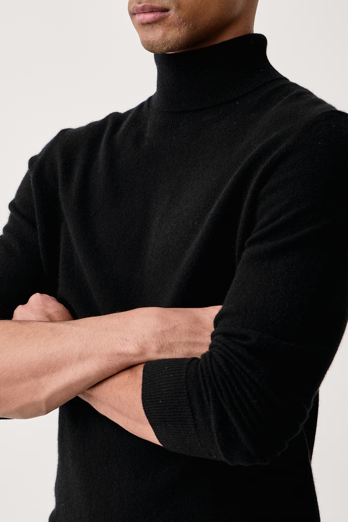 Sweter męski kaszmirowy From Future MPL00050 czarny