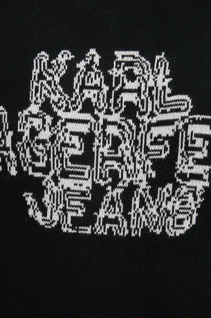 Bavlněný svetr Karl Lagerfeld Jeans 246D2002 černá