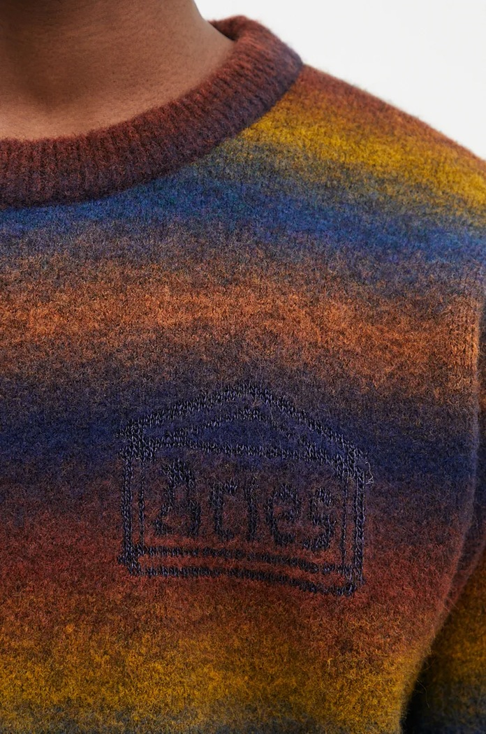 Pulover s dodatkom vune Aries Boucle Space Dye Knit šarena AR2001902