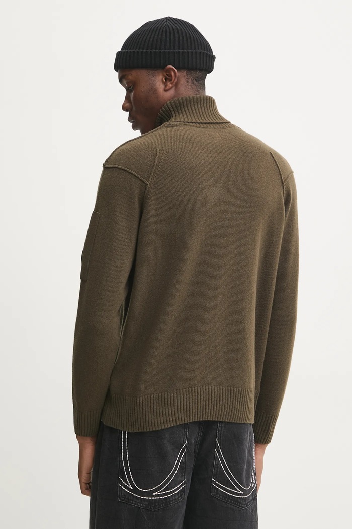 Abbigliamento C.P. Company maglione in lana 17CMKN142A110149A verde