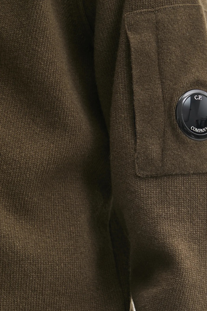 C.P. Company maglione in lana 17CMKN142A110149A verde