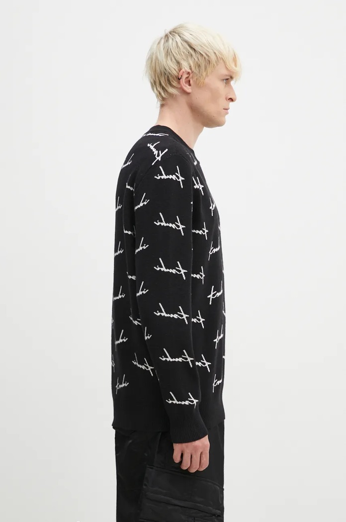 Sveter KSUBI Skript Knit čierna MFA24KW003