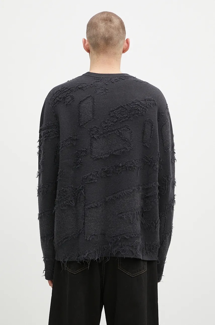 Îmbrăcăminte A-COLD-WALL* pulover de lână Frontage Knit Crewneck ACWMK169 negru