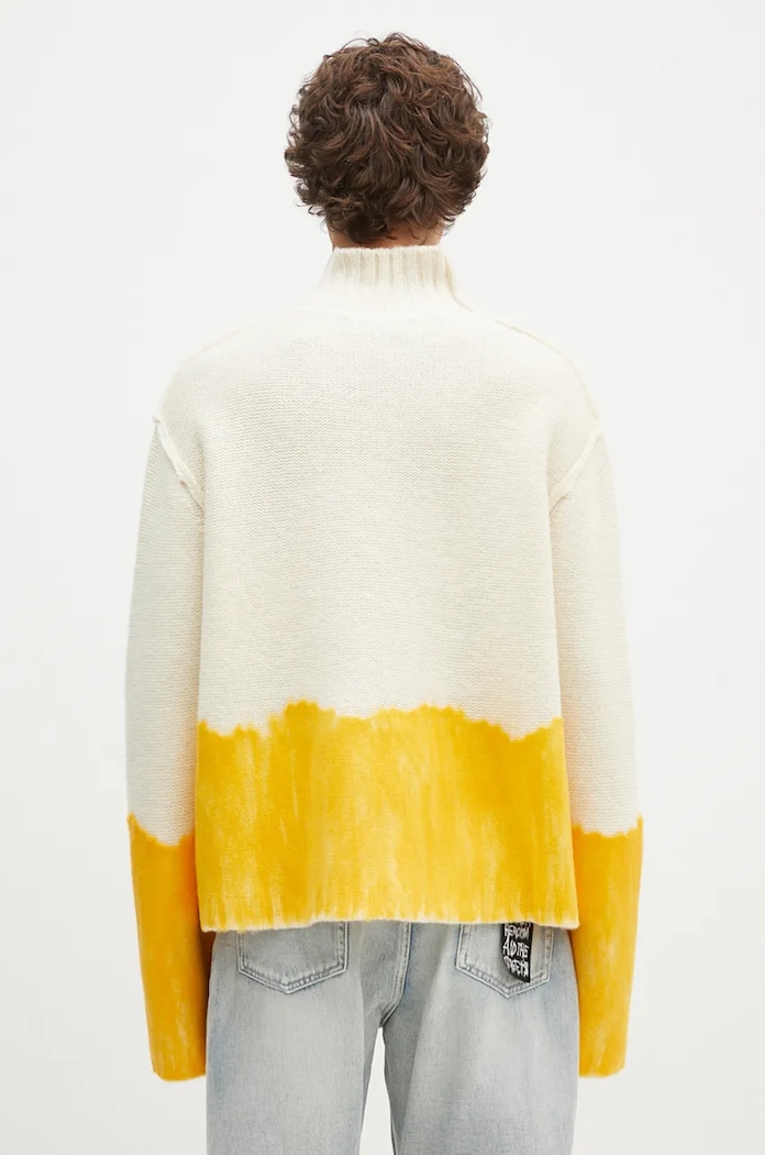 Clothing A-COLD-WALL* woolen jumper Saturate Knit High Neck ACWMK171 beige