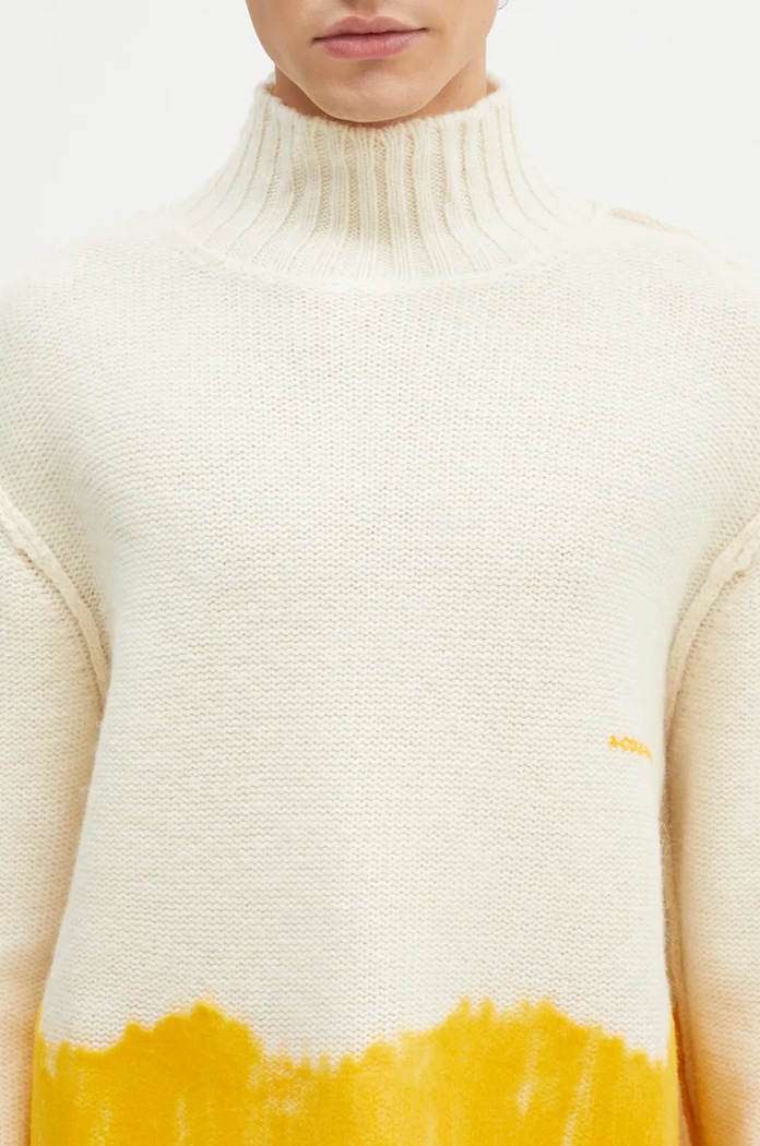 A-COLD-WALL* woolen jumper Saturate Knit High Neck beige ACWMK171