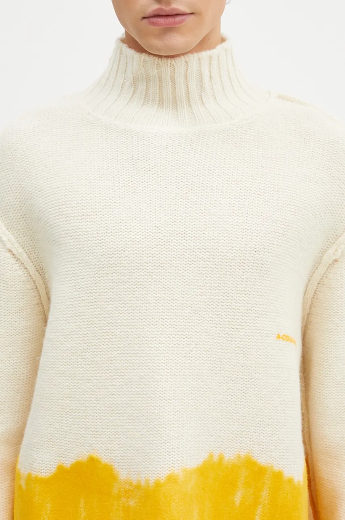 A-COLD-WALL* woolen jumper Saturate Knit High Neck beige ACWMK171